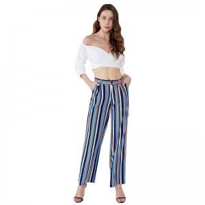 2019 Frauen Lust auf neue Design-Streifen-Mädchen-Mode-Hose