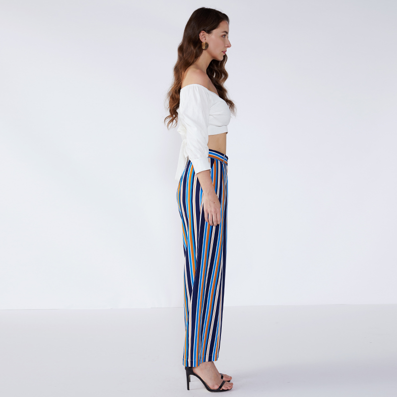 2019 Frauen Lust auf neue Design-Streifen-Mädchen-Mode-Hose