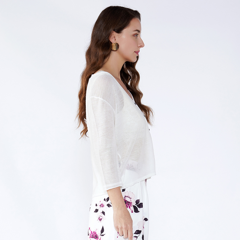 Frauen Weiß Koreanische Damen Zweiteiler Frauen Kleidung Langarm Blusen Tops