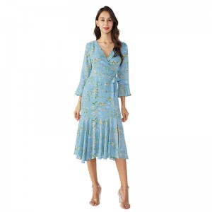 Himmelblau Fancy Dinner Tutu African Designs Winterkleid
